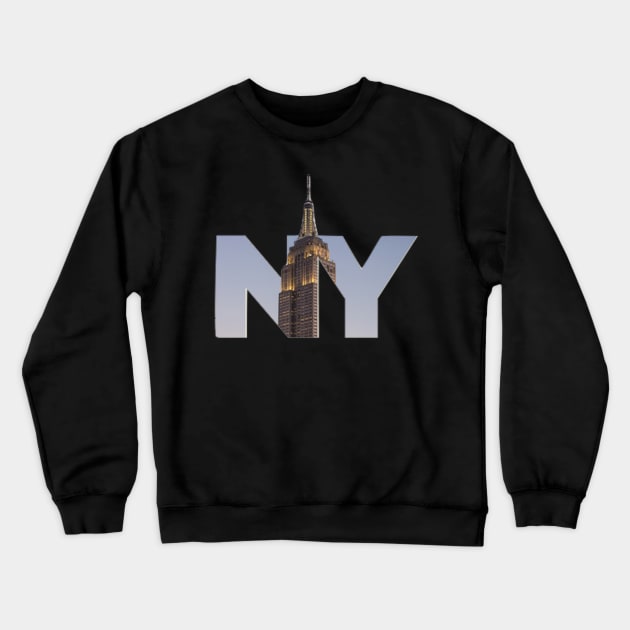 NY Empire State Building Crewneck Sweatshirt by swishsportsdesign